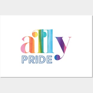 Ally pride Posters and Art